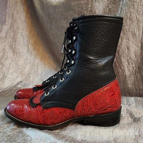 LAREDO ROPER BOOTS SZ 7 - Picture 11 of 16